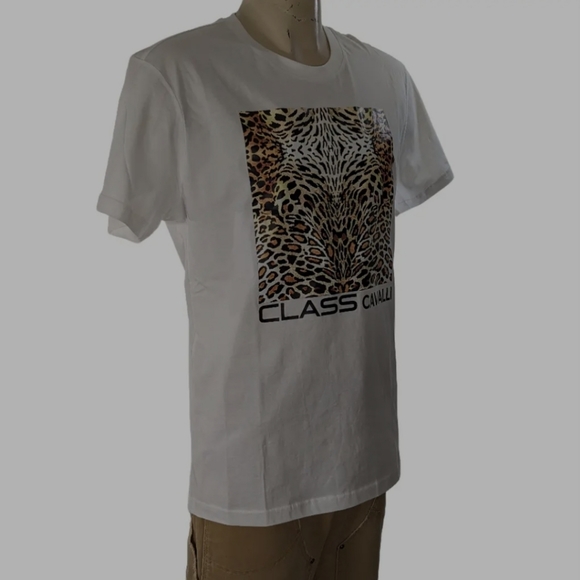 🔥 Roberto Cavalli Class Leopard Print Logo T-Shirt Multiple Sizes - Picture 2 of 16